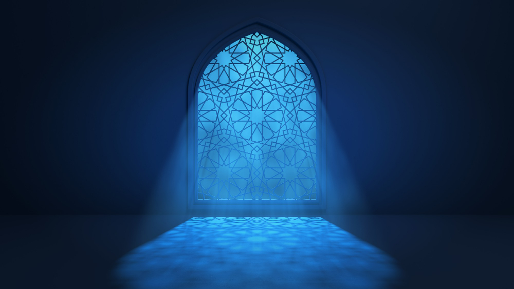 moon-light-shine-through-window-into-islamic-mosque-interior (1)